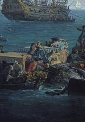 Vue du Golfe de Bandol, pêche au thon (détail) (Joseph Vernet) - Muzeo.com