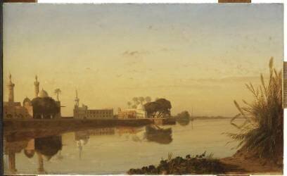 Vue du Nil de Basse-Egypte (Prosper Marilhat) - Muzeo.com
