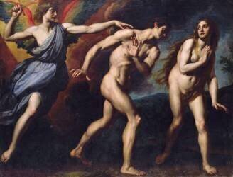 Adam et Eve chassés du paradis (Ottavio Vannini) - Muzeo.com