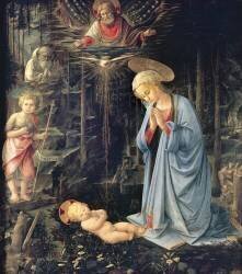Adoration dans la forêt (Filippo Lippi) - Muzeo.com