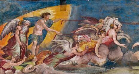 Apollo - Helios driving the chariot of the Sun (Baldassarre Peruzzi) - Muzeo.com