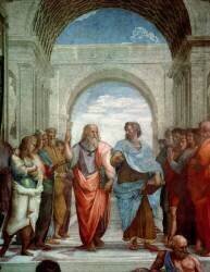 Aristote et Platon (détail de L'Ecole d'Athènes) (Raphaël) - Muzeo.com