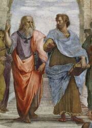 Aristote et Platon (détail de L'Ecole d'Athènes) (Raphaël) - Muzeo.com