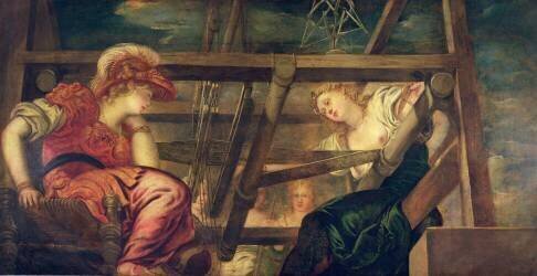 Athene et Arachne (Le Tintoret) - Muzeo.com