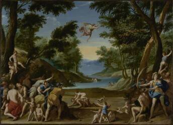 Cupidon et Pan (Federico Zuccari) - Muzeo.com