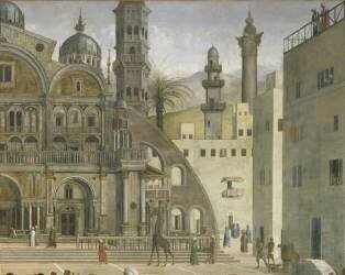 Détail de Saint Marc prêchant à Alexandrie (Giovanni Bellini) - Muzeo.com
