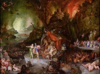 Énée et la sibylle aux enfers (Jan Brueghel l'Ancien) - Muzeo.com