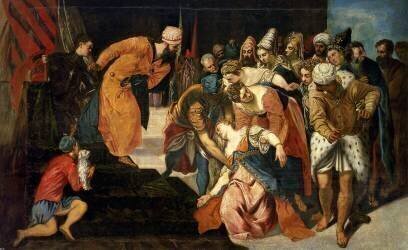 Esther devant Ahasuerus (Le Tintoret) - Muzeo.com