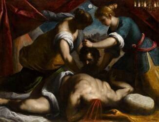 Judith tranchant la tête d'Holopherne (Palma le Jeune) - Muzeo.com