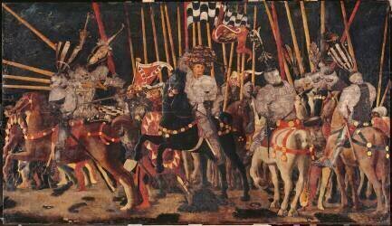 La Bataille San Romano (la contre attaque de Micheletto da Cotignola) (Paolo Uccello) - Muzeo.com