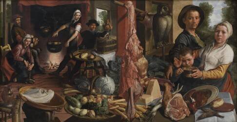 La cuisine riche (Pieter Aertsen) - Muzeo.com