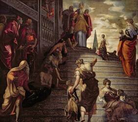 La présentation de la Vierge (Le Tintoret) - Muzeo.com