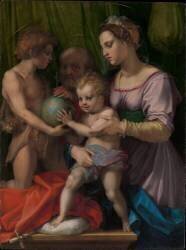 La Sainte Famille avec le jeune saint Jean-Baptiste (Andrea del Sarto) - Muzeo.com