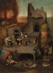 La tentation de saint Antoine (Jérôme Bosch) - Muzeo.com