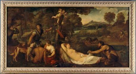 La Vénus du Pardo, dit à tort Jupiter et Antiope (Tiziano) - Muzeo.com