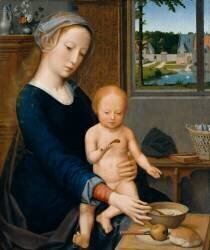La Vierge à la soupe au lait (Gérard David) - Muzeo.com