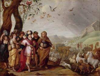 L'Arche de Noé (Hans III Jordaens) - Muzeo.com