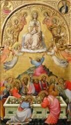 L'Assomption de la Vierge avec les bustes de l'archange Gabriel et de la Vierge de l'Annonciation (Paolo di Giovanni Fei) - Muzeo.com