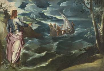 Le Christ à la mer de Galilée (Le Tintoret) - Muzeo.com