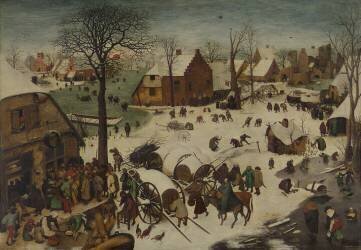 Le recensement à Bethléem (Pieter Brueghel l'Ancien) - Muzeo.com