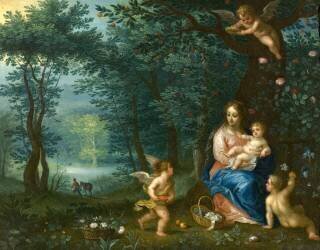 Le reste de la fuite en Égypte (Jan Brueghel l'Ancien) - Muzeo.com