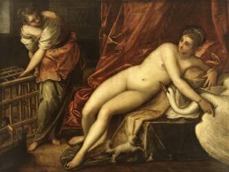Leda et le cygne (Le Tintoret) - Muzeo.com