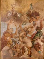 Les Dieux de l'Olympe : Jupiter, Apollon, Diane et Mars (Paul Véronèse) - Muzeo.com