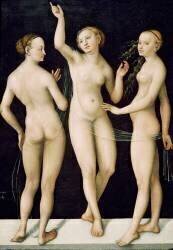 Les trois grâces (Lucas Cranach l'Ancien) - Muzeo.com