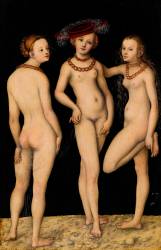 Les trois Grâces (Lucas Cranach l'Ancien) - Muzeo.com
