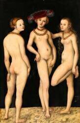 Les trois Grâces (Lucas Cranach l'Ancien) - Muzeo.com