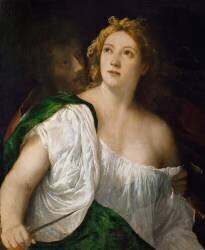 Lucrece and Tarquin (Titien) - Muzeo.com