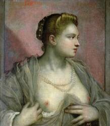 Portrait d'une femme (Le Tintoret) - Muzeo.com