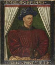 Portrait de Charles VII (1403-1461) (Jean Fouquet) - Muzeo.com