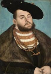 Portrait de Jean-Frédéric le Magnanime, électeur de Saxe (Lucas Cranach l'Ancien) - Muzeo.com