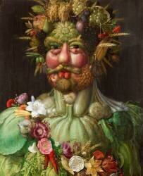 Portrait de l'Empereur Rodolphe II en Vertumne (Giuseppe Arcimboldo) - Muzeo.com