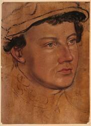 Portrait d'homme coiffé d'un bonnet (Lucas Cranach the Younger) - Muzeo.com
