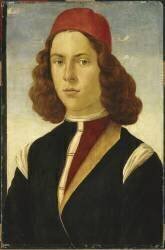 Portrait d'un jeune homme (Domenico Ghirlandaio) - Muzeo.com