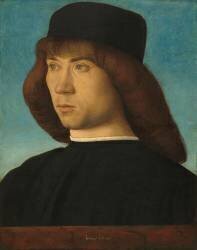 Portrait d'un jeune homme (Giovanni Bellini) - Muzeo.com