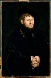 Portrait d'un seigneur de Köckeritz (Saxe) identifié comme Caspar von Köckeritz (1500-1567) dit autrefois Portrait d'homme (Lucas Cranach l'Ancien) - Muzeo.com
