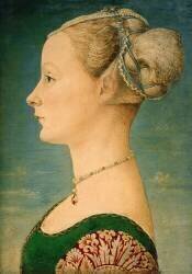 Portrait d'une jeune femme (Antonio del Pollaiuolo) - Muzeo.com