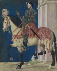 Portrait équestre de François Ier (Jean Clouet) - Muzeo.com