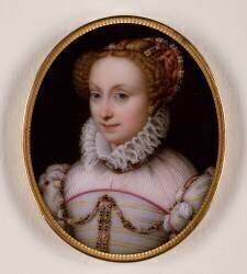 Portrait ovale de Jeanne d'Albret, mère d'Henri IV (Marie-Voctoire Jaquotot) - Muzeo.com