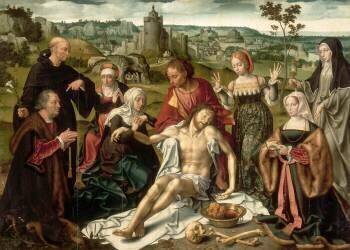 Retable de la déploration du Christ (Joos van Cleve) - Muzeo.com
