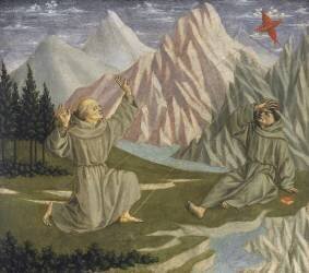 Saint François recevant les stigmates (Domenico Veneziano) - Muzeo.com