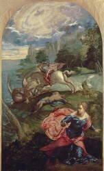 Saint George et le Dragon (Le Tintoret) - Muzeo.com