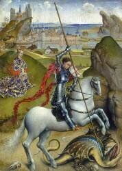 Saint Georges et le Dragon (Rogier van der Weyden) - Muzeo.com