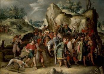 Saint Paul conduit à Damas après sa conversion (Pieter Brueghel le Jeune) - Muzeo.com