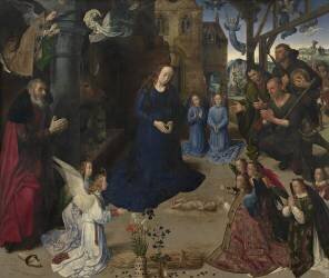 Triptyque Portinari, L'Adoration des bergers (centre) (Hugo van der Goes) - Muzeo.com