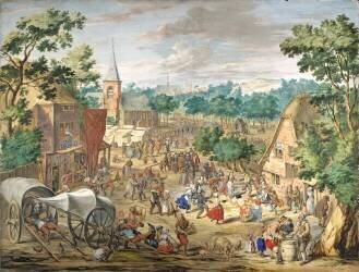 Une Kermesse (Jan Brueghel l'Ancien) - Muzeo.com