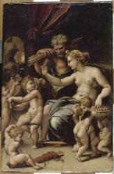 Vénus et Vulcain (Giulio Romano) - Muzeo.com